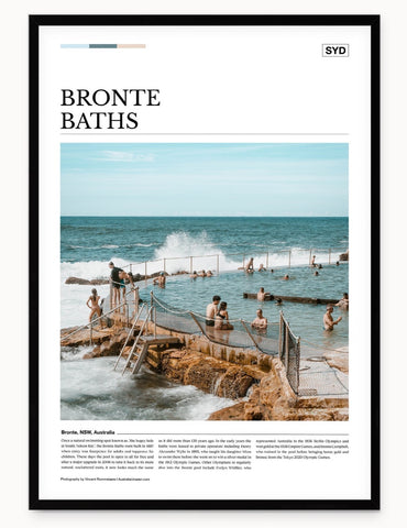 Australia Unseen / Editorial Poster - Bronte Baths
