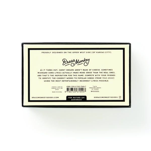 Brass Monkey / Misunderstood Songs (A Game)