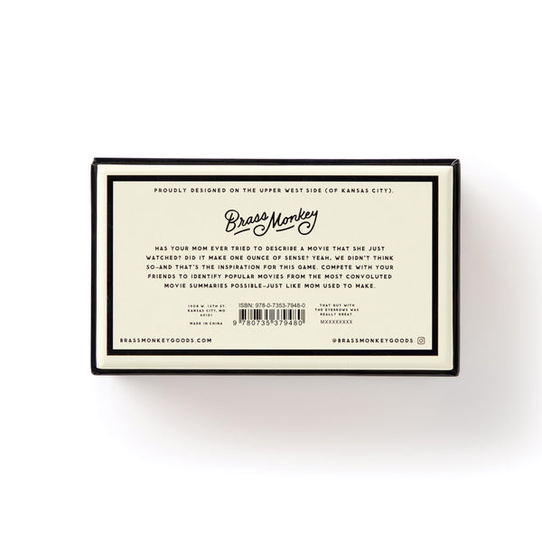 Brass Monkey / Poorly Explained Movies (A Game)