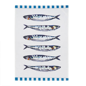 Coast To Coast / Cotton Tea Towel - Sardinia Blue