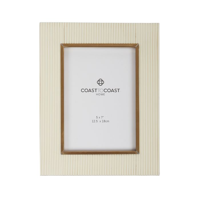 Coast To Coast / Sylvia Resin Frame (5x7") - Ivory