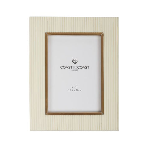Coast To Coast / Sylvia Resin Frame (5x7") - Ivory