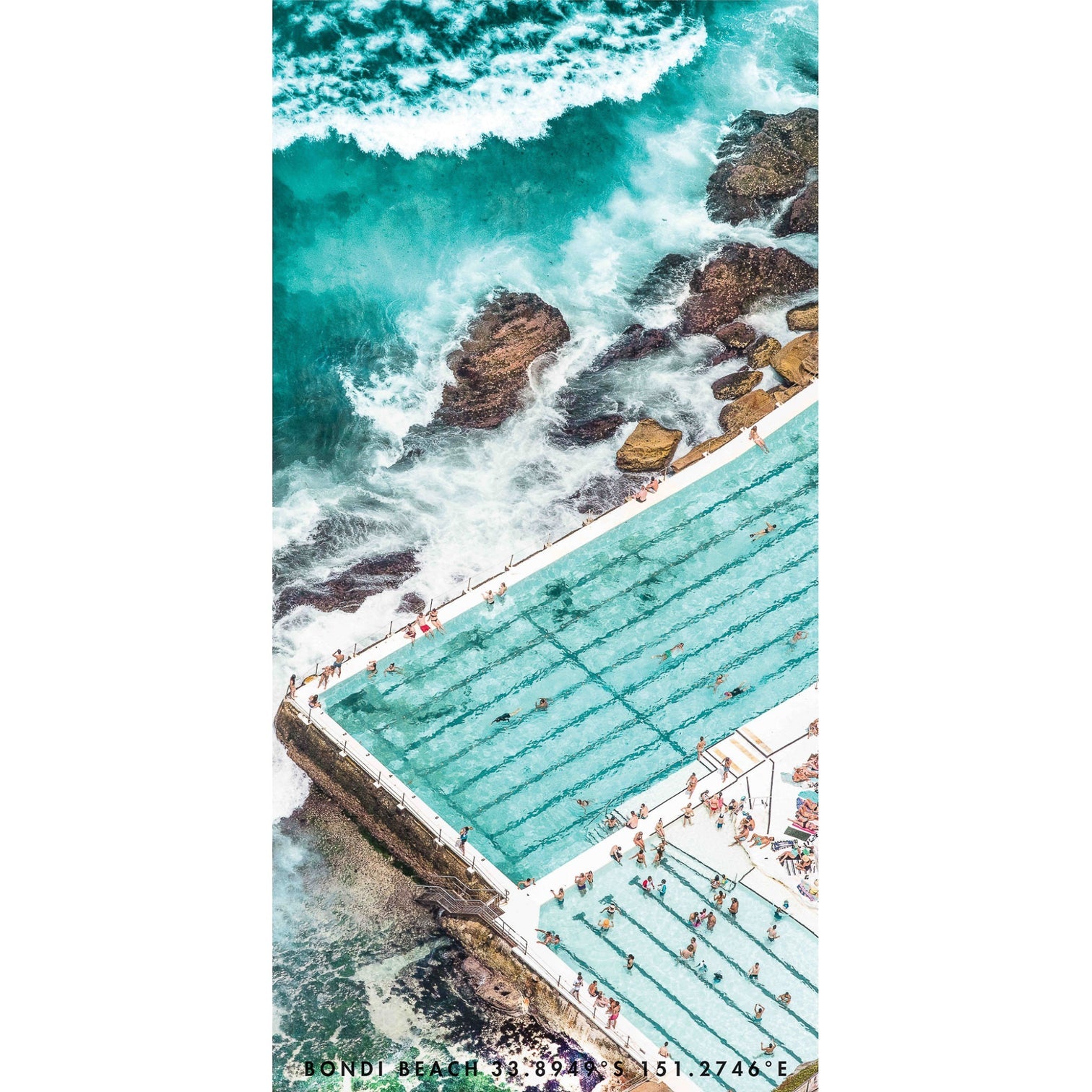 Destination Label / Towel - Icebergs Summer