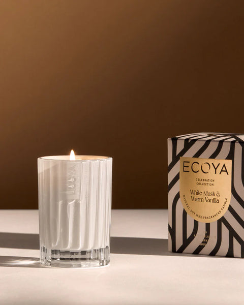 Ecoya / Celebration Candle (Small) - White Musk & Warm Vanilla