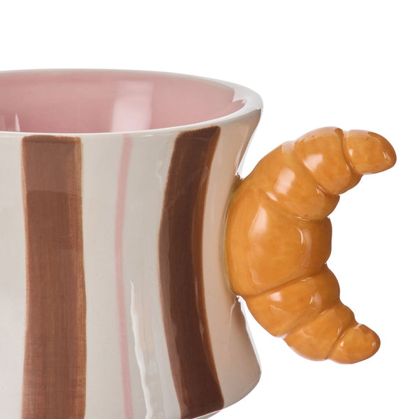 Emporium / Colette Croissant Mug - Striped