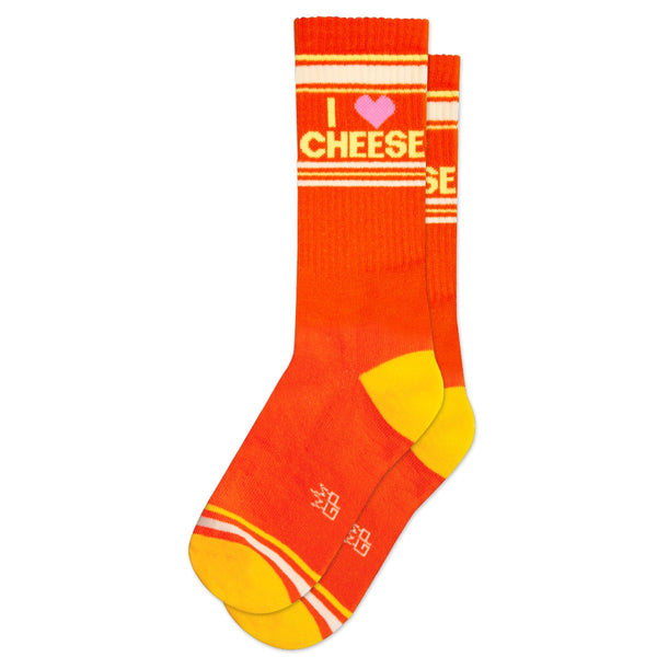 Gumball Poodle / Gym Crew Socks - I ❤️ Cheese