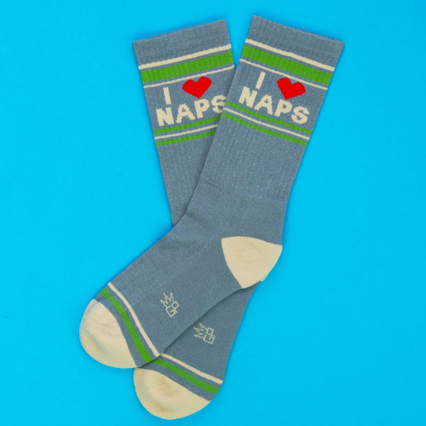 Gumball Poodle / Gym Crew Socks - I ❤️ Naps