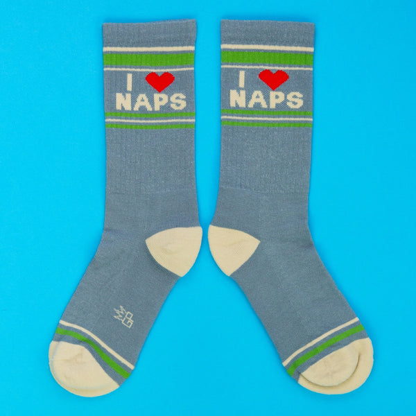 Gumball Poodle / Gym Crew Socks - I ❤️ Naps