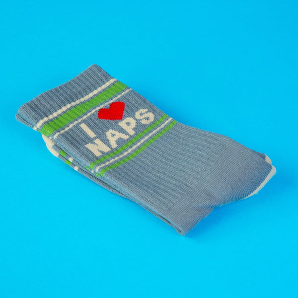 Gumball Poodle / Gym Crew Socks - I ❤️ Naps