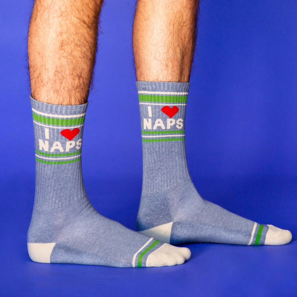 Gumball Poodle / Gym Crew Socks - I ❤️ Naps