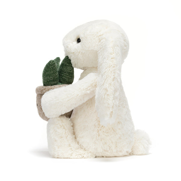 Jellycat / Cream Bunny With Plant