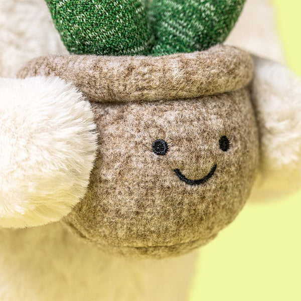 Jellycat / Cream Bunny With Plant