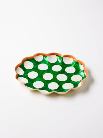 Jones & Co / Paradis Scallop Tray - Green