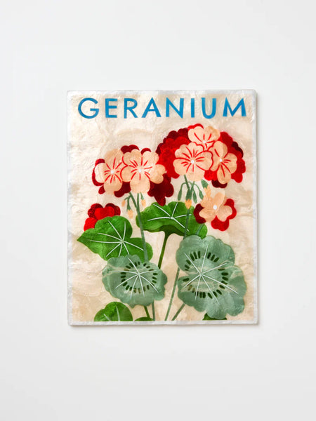 Jones & Co / Market Wall Art - Geranium