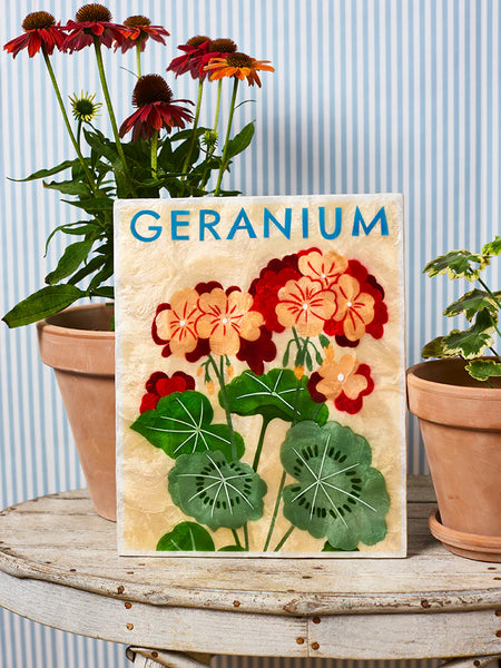 Jones & Co / Market Wall Art - Geranium