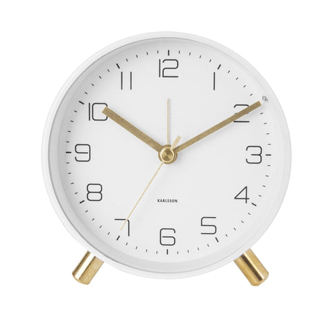 Karlsson / Lofty Alarm Clock - White