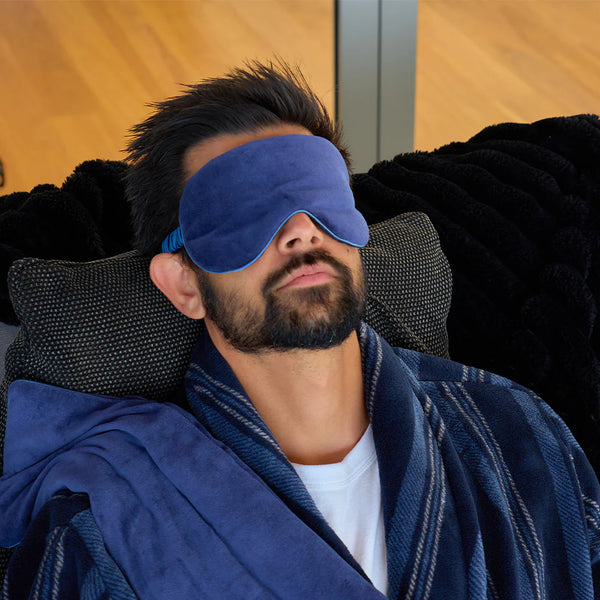 AT Mens / Luxe Velvet Sleep Mask - Navy