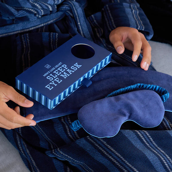 AT Mens / Luxe Velvet Sleep Mask - Navy