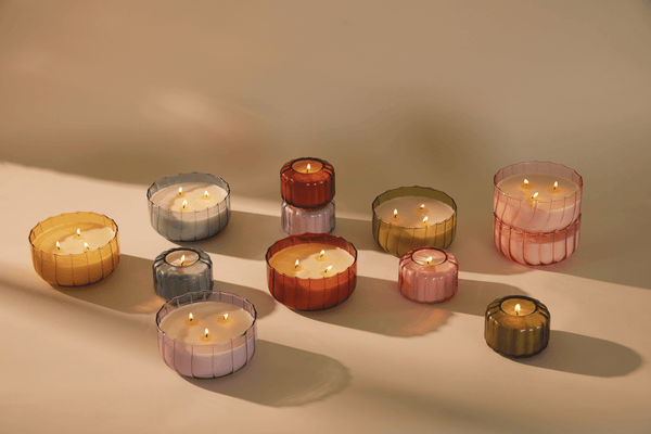 Paddywax / Ripple Glass Candle (Large) - Salted Iris