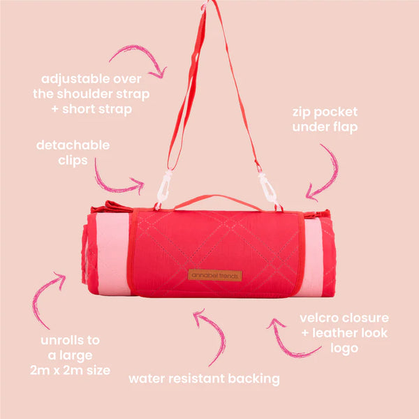 Annabel Trends / Picnic Mat - Red Stripe