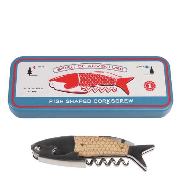 Rex London / Fish Corkscrew In A Tin