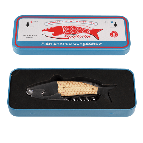 Rex London / Fish Corkscrew In A Tin