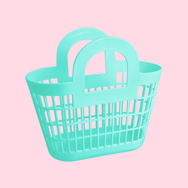 Sun Jellies / Rosie Basket - Seafoam