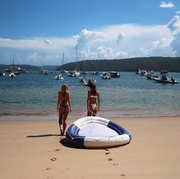 Sunnylife / Luxe Twin Hammock Float - Le Weekend Navy