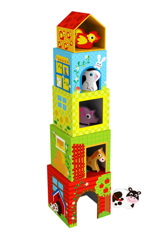 Tooky Toy / Nesting & Stacking Boxes - Farm