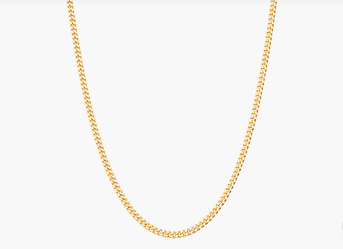 Kirstin Ash / Bespoke Curb Chain 18-20” - 18K Gold Vermeil