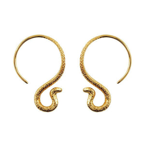 Midsummer Star / Cobra Hoop Earrings - Gold