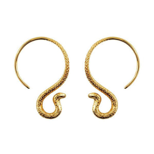 Midsummer Star / Cobra Hoop Earrings - Gold
