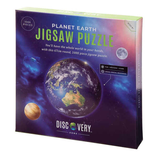 Discovery Zone / Planet Earth Round Jigsaw Puzzle (1000pc)