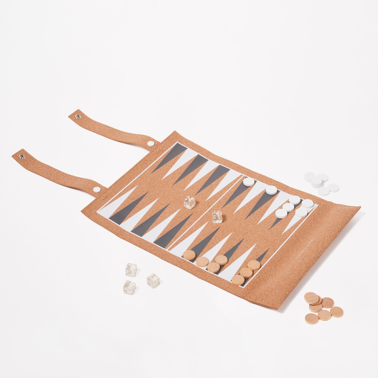 Sunnylife / Cork Roll-Up Gameboard - Monochrome