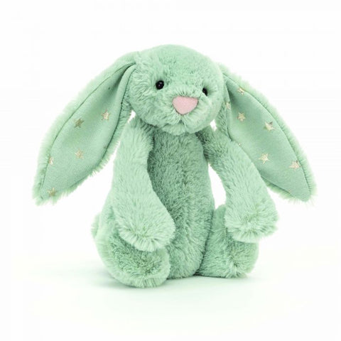 Jellycat / Bashful Bunny - Sparklet Green (Small)