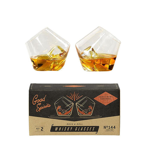 Gentlemen’s Hardware / Rock & Roll Whisky Glasses (Set 2)