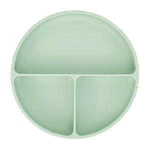 Annabel Trends / Silicone Suction Divided Plate - Moss