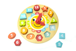 Tooky Toy / Wooden Clock Puzzle