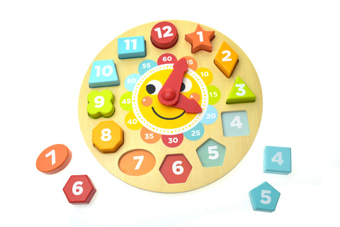 Tooky Toy / Wooden Clock Puzzle