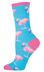 Socksmith / Womens Socks - Flamingo (Sky Blue)