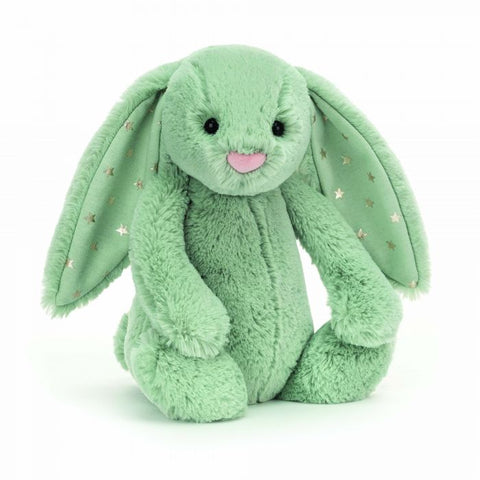 Jellycat / Bashful Bunny - Sparklet Green (Medium)