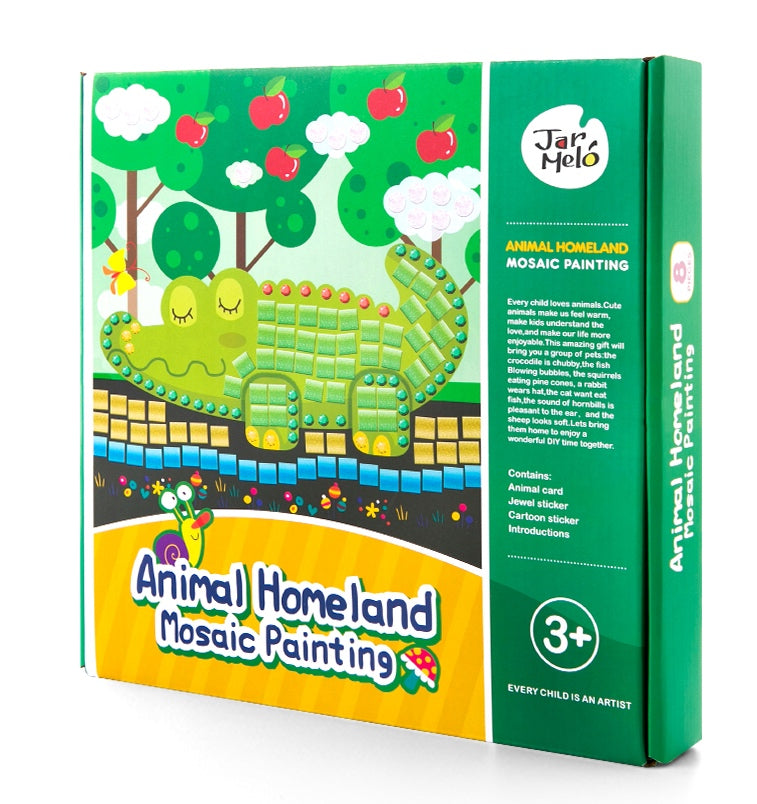 Jar Melo / Mosaic Craft Kit - Animal Homeland
