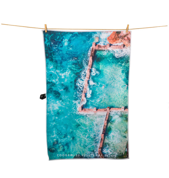 Destination Label / Tea Towel - Coogee Laps