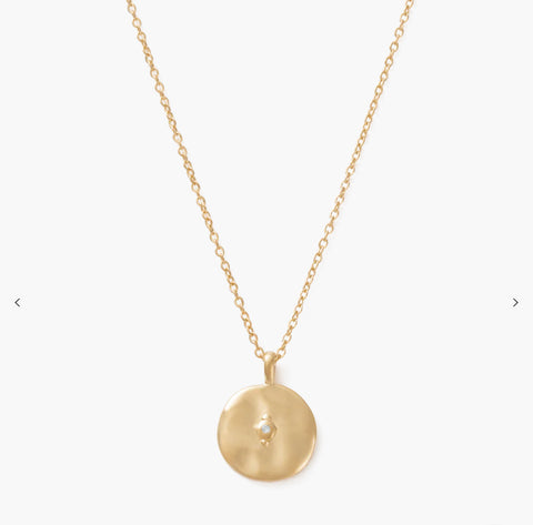 Kirstin Ash / Illuminate Coin Necklace - 18K Gold Vermeil