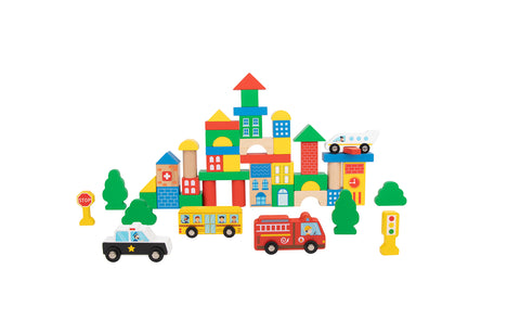 Tooky Toy / City Building Blocks - 50 pcs