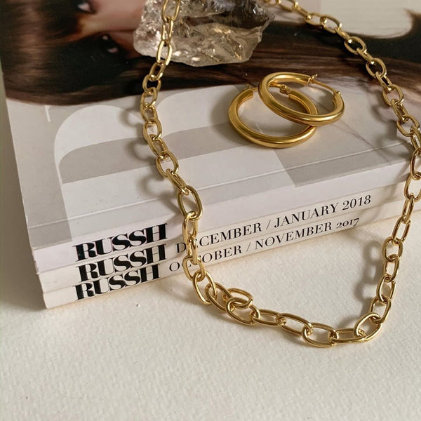 Kirstin Ash / Tidal Chain Choker - Gold