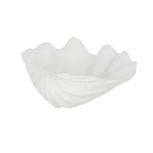 Coast To Coast / Resin Clam Shell Bowl - White