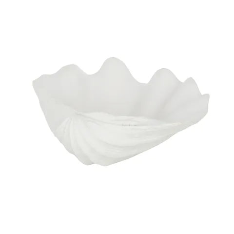 Coast To Coast / Resin Clam Shell Bowl - White