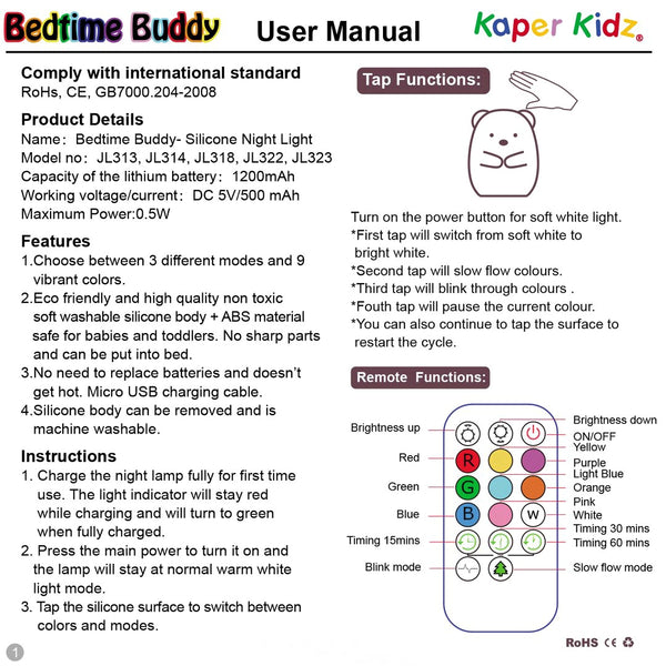 Kaper Kidz / Bedtime Buddy - Electra The Unicorn