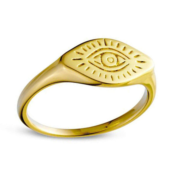 Midsummer Star / All Seeing Eye Ring - Gold